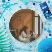 Meisje bij een naaimachine (Edward Hopper) Papieren Bordje (Feest)