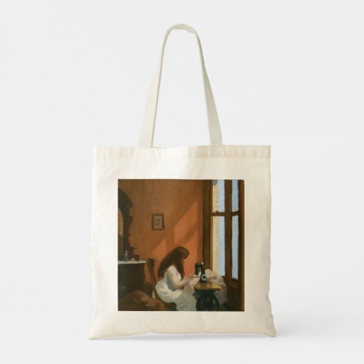 Meisje bij een naaimachine (Edward Hopper) Tote Bag (Achterkant)