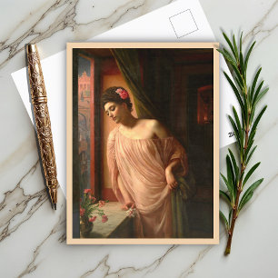 Meisje bij het raam door Edward John Poynter Briefkaart