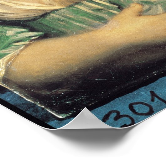 Meisje bij het raam poster (Hoek)