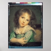 Meisje bij het raam poster (Voorkant)