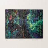 Meisje bij rivier stilte tijd legpuzzel (Horizontaal)