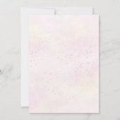 Meisje Bloem Olifant Baby Shower Kaart (Achterkant)