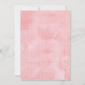 Meisje Bloemen Krans Deer Baby shower Uitnodiging (Achterkant)