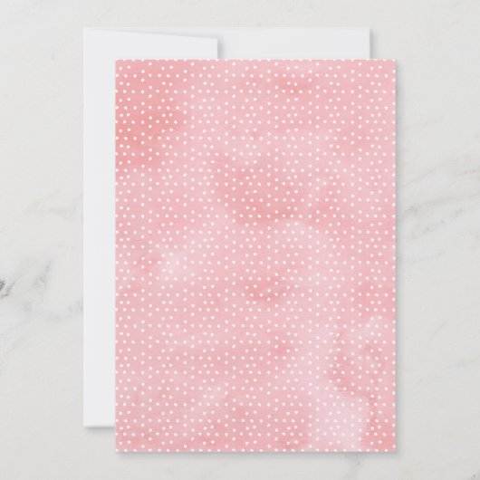 Meisje Bloemen Krans Deer Baby shower Uitnodiging (Achterkant)