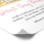 Meisje Bloemen Oerwoud Safari Dieren zeggen niet B Poster (Hoek)