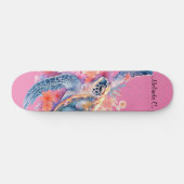  Meisje Bloemen Zee Schildpad Deck Persoonlijk Skateboard (Horizontaal)