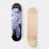  Meisje Bloemen Zee Schildpad Deck Persoonlijk Skateboard (Voorkant)