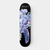  Meisje Bloemen Zee Schildpad Deck Persoonlijk Skateboard (Voorkant)