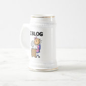 Meisje Blogger Bierpul (Voorkant links)