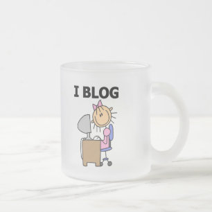 Meisje Blogger T-shirts en cadeaus Matglas Koffiemok