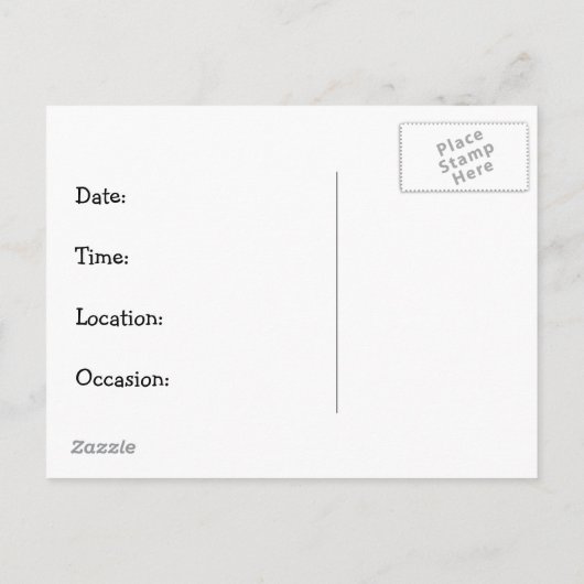 Meisje Blowing Bubbles: Uitnodiging voor verjaarda (Achterkant)