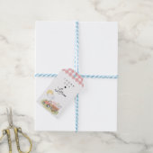 Meisje Boerderij Dieren Dank u Cadeaulabel (Met Touw)