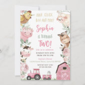 Meisje Boerderij Verjaardag Bloemenboerderij Diere Kaart (Voorkant)