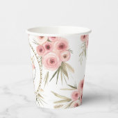 Meisje Boho Fox Baby shower Papieren Bekers (Links)