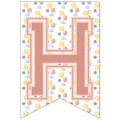 Meisje Boho Verjaardag Magic Light Coral Vlaggetjes (Tweede vlag)