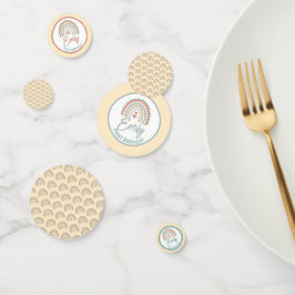 Meisje Boho Verjaardag Magisch Bord Geel Confetti