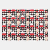 Meisje Boom/Rode Wagon Plaid Kerst Wrapping Papier Inpakpapier Vel (Voorkant 2)