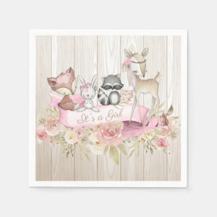 Meisje Bosdier Baby Shower Servet