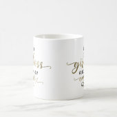 Meisje Boss Bouwen Haar Empire Gold Script Koffiemok (Center)