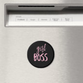 Meisje, Boss Fun Typografie Magneet (Insitu (Vaatwasser))