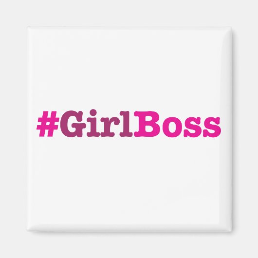 Meisje Boss Merchandise Magneet (Voorkant)