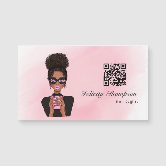 Meisje Boss QR Code (Voorkant)