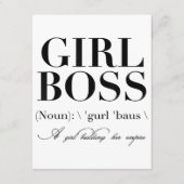 Meisje Boss Tshirt, Meisje Boss Informatiekaartje (Voorkant)