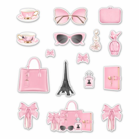 Meisje Boss Vrouwen Hoge Mode Planner Decals Sticker (Voorkant)