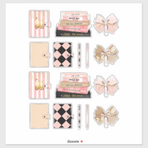 Meisje Boss Vrouwen Hoge Mode Planner Decals Sticker
