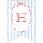 Meisje Bow 4th of July Verjaardag Banner (Tweede vlag)