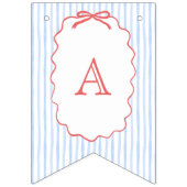 Meisje Bow 4th of July Verjaardag Banner (Derde vlag)