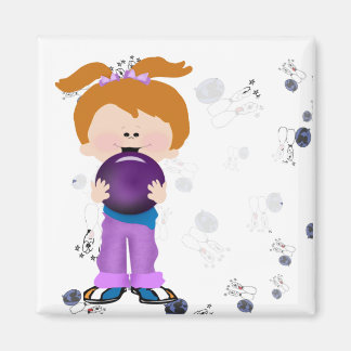 Meisje Bowler Magneet