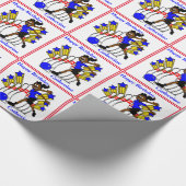 Meisje Bowling 1 Gepersonaliseerd Verjaardagscadea Cadeaupapier (Hoek)