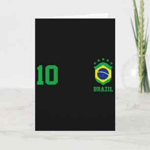 Meisje Brazilië Vlag Braziliaanse trots voetbalshi Kaart