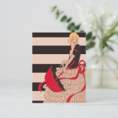  meisje briefkaart (Staand voorkant)