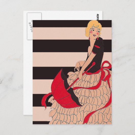  meisje briefkaart (Voorkant / Achterkant)