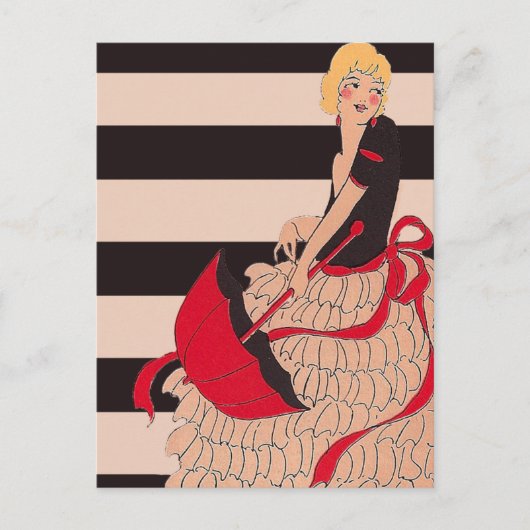  meisje briefkaart (Voorkant)