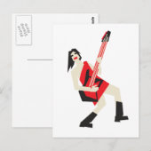 meisje briefkaart (Voorkant / Achterkant)