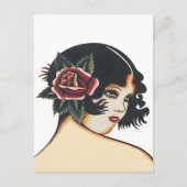 meisje briefkaart (Voorkant)