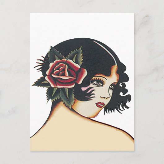  meisje briefkaart (Voorkant)