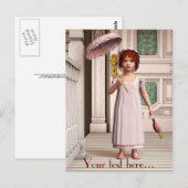  meisje briefkaart (Voorkant / Achterkant)