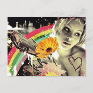 meisje briefkaart
