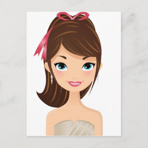meisje briefkaart