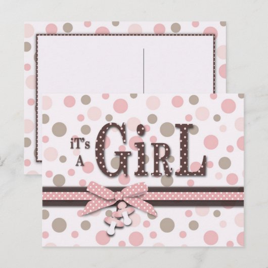 Meisje Briefkaart (Voorkant / Achterkant)