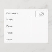 MEISJE: BUBBELS: KUNST: PARTIJ: UITNODIGING BRIEFKAART (Achterkant)