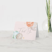 Meisje buitenruimte Baby shower Dank je wel Bedankkaart (Voorkant)