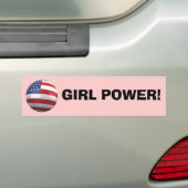 MEISJE. BUMPERSTICKER (Op auto)