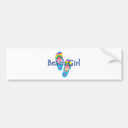 meisje bumpersticker (Voorkant)