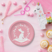Meisje Bunny Baby shower 7" Bord (Feest)